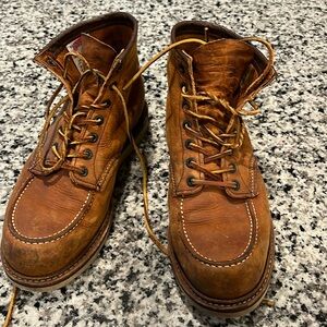 Red wing steel toe classic Moc boots